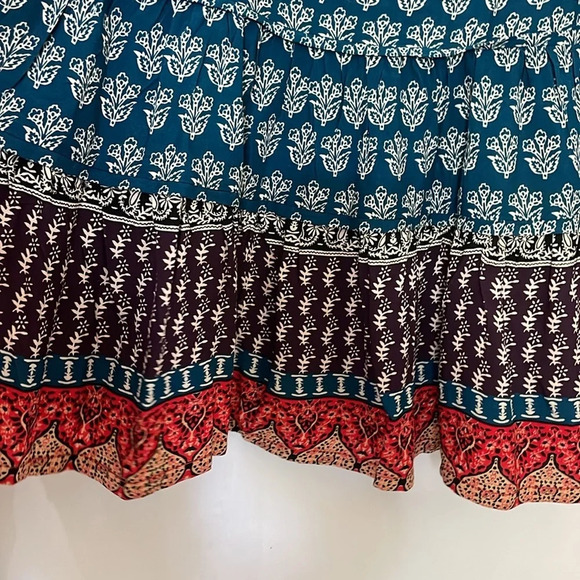 BeachLunchLounge Mari Printed Boho Top Size Large - Picture 5 of 10